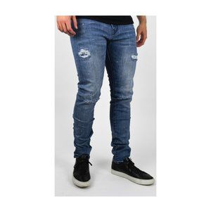 Men's Designer Skinny Fit Distressed Jeans - New!